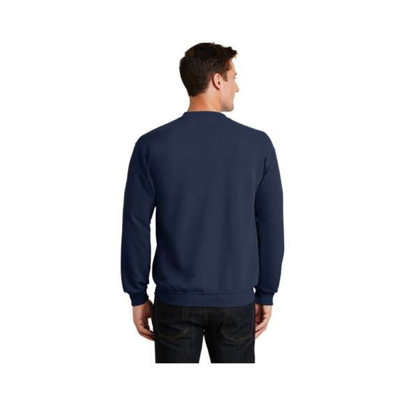 Port & Company - Core Fleece Crewneck Sweatshirt. PC78 - PC78 - Navy - Picture 3 of 5